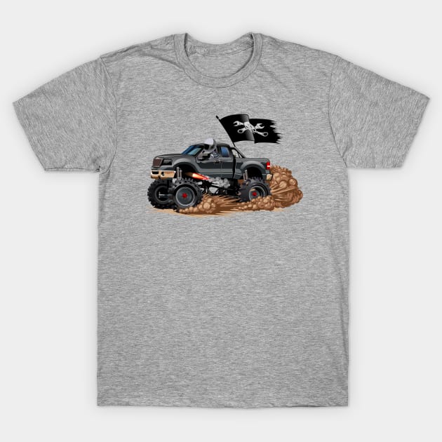 Cartoon Monster Truck T-Shirt by Mechanik